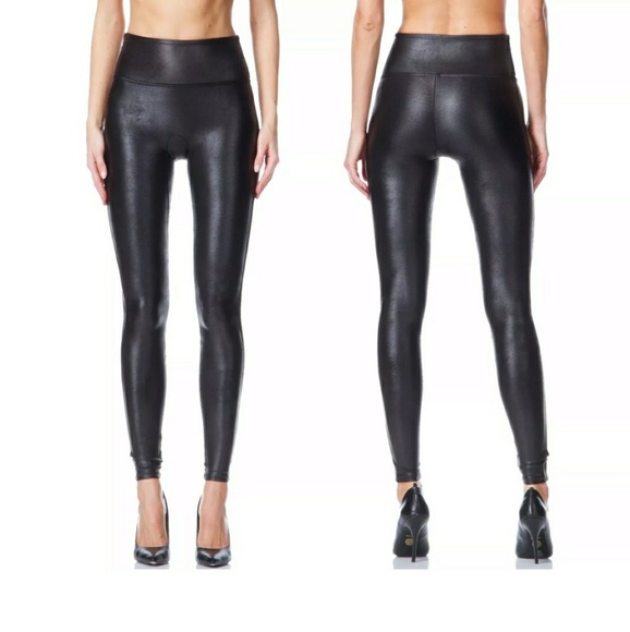 SPANX Pants - SPANX Faux Leather Leggings ,Size L/G .